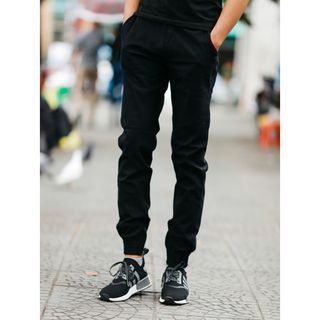 Quần jogger kaki khóa zip JK