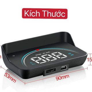 HUD M8 ( thiết bị hắt kính, hiển thị tốc độ trên kính lái )