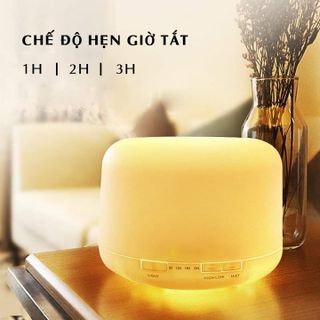 MÁY KHUYẾCH TÁN TINH DẦU TRỤ TRẮNG SIÊU ÂM 300ML - 500ml