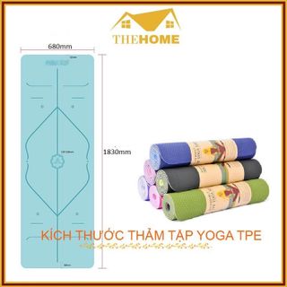 Thảm Tập Yoga 2 Lớp TPE Độ Dày Chuẩn 8mm. Thảm Tập Gym Chống Trơn Trượt Và Không Thấm Mồ Hôi Cao Cấp.