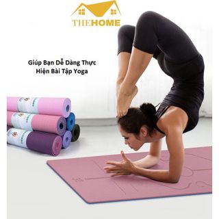 Thảm Tập Yoga 2 Lớp TPE Độ Dày Chuẩn 8mm. Thảm Tập Gym Chống Trơn Trượt Và Không Thấm Mồ Hôi Cao Cấp.