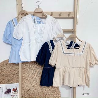 Áo babydoll viền A2091 giá sỉ