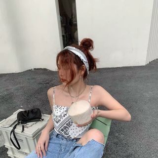 Áo hai dây thỏi cẩm chất bo tăm đẹp