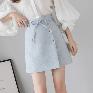 Chân váy nữ thời trang, thắt nơ ken eo, kiểu dáng xinh xắn NV0678 giá sỉ