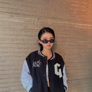 Áo khoác dù kiểu bomber logo in 2 thân siêu chất