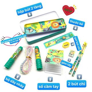 HỘP ĐỒ DÙNG HỌC TẬP 8 CHI TIẾT CHO BÉ