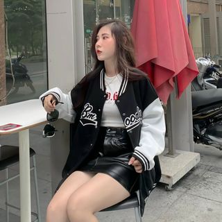 Áo khoác dù kiểu bomber cá tính, phong cách