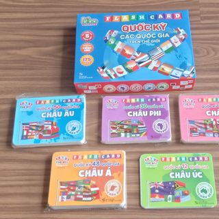 Thẻ học thông minh BIBO - Chủ đề cờ các nước