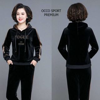 [CAO CẤP] Bộ thể thao tuổi trung niên Nhung TT457_[THỜI TRANG TRUNG NIÊN]