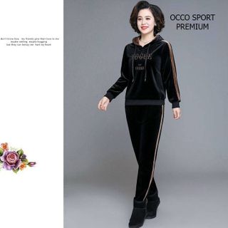 [CAO CẤP] Bộ thể thao tuổi trung niên Nhung TT457_[THỜI TRANG TRUNG NIÊN]