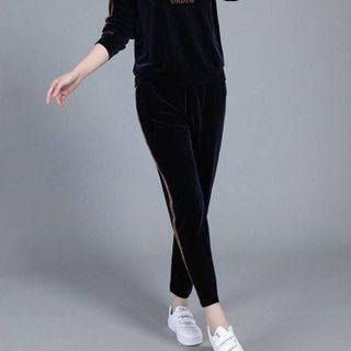 [CAO CẤP] Bộ thể thao tuổi trung niên nhung TT456_[THỜI TRANG TRUNG NIÊN]