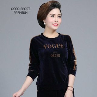 [CAO CẤP] Bộ thể thao tuổi trung niên nhung TT456_[THỜI TRANG TRUNG NIÊN]