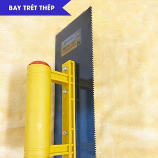 Bay thép Thành Công, bay trét thép, dụng cụ sửa nhà cửa, dùng để trét bột, vữa, có 3 loại không răng, răng U và răng V