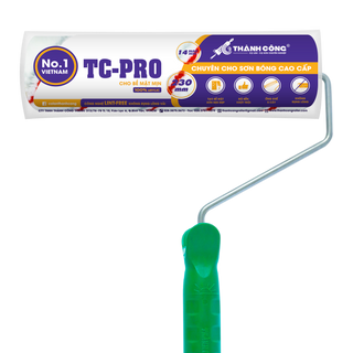 Cọ lăn TC PRO Tím, Cây lăn sơn nước, con lăn sơn, rulo lăn sơn chuyên dùng cho bề mặt phẳng, mịn