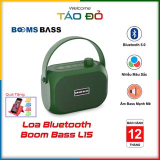 Loa Bluetooth Boomsbass L15 Cao Cấp Có Quai Xách Kiêm Đầu FM, Hỗ Trợ Thẻ Nhớ, USB giá sỉ