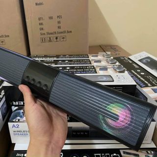 Loa Bluetooth Wireless Speaker A2 Dáng Dài Có Đèn Led, Âm Thanh Hay, Bass Khỏe, Bảo Hành 12 Tháng