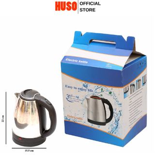 Ấm Siêu Tốc Đun Nước Mini - Bình Siêu Tốc iNox 1.8L- Tự Ngắt- Giá Rẻ
