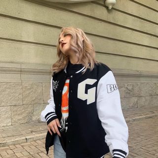Áo khoác dù kiểu bomber logo in 2 thân siêu chất giá sỉ