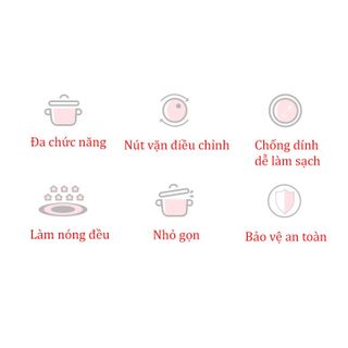 Nồi điện đa năng cao cấp nồi đa năng chống dính tiện lợi nấu đồ ăn siêu nhanh