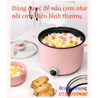 Nồi điện đa năng cao cấp nồi đa năng chống dính tiện lợi nấu đồ ăn siêu nhanh