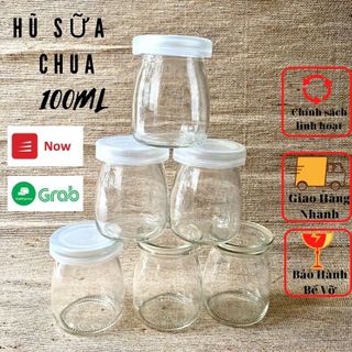 Hũ Sữa Chua 100ml, Hủ Thủy Tinh Làm Sữa Chua, Yaourt, Bánh Flan