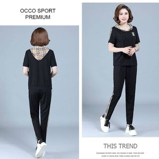 [CAO CẤP] Bộ đồ thể thao có nón sọc caro TT525_HÀNG CHUẨN