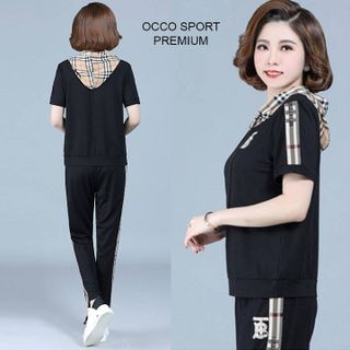 [CAO CẤP] Bộ đồ thể thao có nón sọc caro TT525_HÀNG CHUẨN