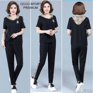 [CAO CẤP] Bộ đồ thể thao có nón sọc caro TT525_HÀNG CHUẨN