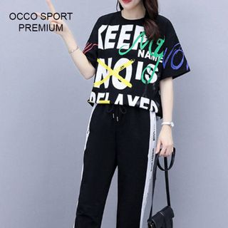 [CAO CẤP] Bộ đồ thể thao phối chữ cá tính TT530 [ NHẬT-HÀN QUỐC]