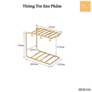 Giá Treo Ly, Cốc, Chén Uống Nước Kiểu Dáng Đơn Giản, Hiện Đại