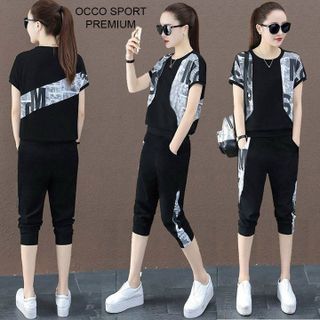 [CAO CẤP] Bộ đồ thể thao lửng họa tiết độc đáo TN04_HÀNG CHUẨN