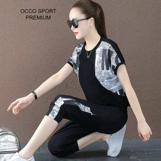 [CAO CẤP] Bộ đồ thể thao lửng họa tiết độc đáo TN04_HÀNG CHUẨN