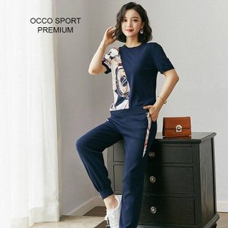 [CAO CẤP] Bộ đồ thể thao cotton phối thun TT0175_HÀNG CHUẨN