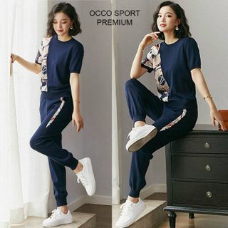 [CAO CẤP] Bộ đồ thể thao cotton phối thun TT0175_HÀNG CHUẨN