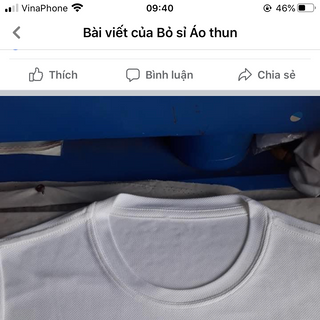 Phôi áo thun cổ tròn cotton