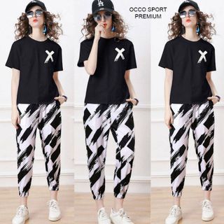 [CAO CẤP] Bộ đồ thể thao chữ X TT536_HÀNG XUẤT NHẬT-HÀN