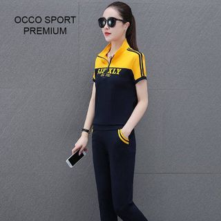 [CAO CẤP] Bộ đồ thể thao khóa lửng phối màu TT534_HÀNG XUẤT NHẬT-HÀN