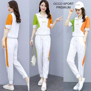 [CAO CẤP] Bộ đồ thể thao cotton phối màu TT533_HÀNG CHUẨN