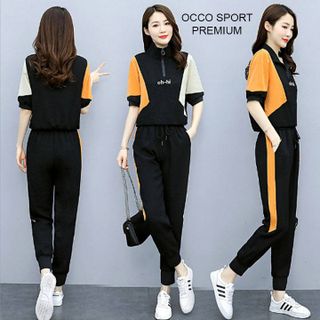 [CAO CẤP] Bộ đồ thể thao cotton phối màu TT533_HÀNG CHUẨN