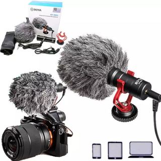 Micro thu âm cài áo Boya MM1 - Micro đa năng cardioid cho máy ảnh, máy quay, điện thoại, DSLR – Chuyên dùng thu âm, livestream cho vlogger, youtuber, streamer …
