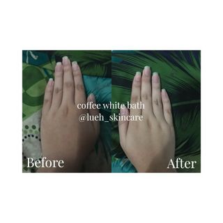 Bột tắm Coffee White Bath giúp da trắng hồng