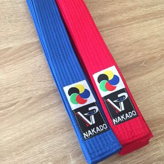 Đai Kumite Karate hiệu nakado ( xanh, đỏ)