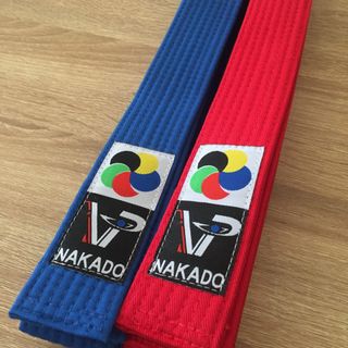 Đai Kumite Karate hiệu nakado ( xanh, đỏ)