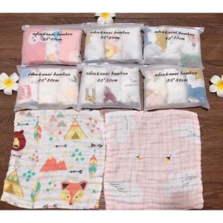 Set 3 khăn sữa sợi tre Muslin