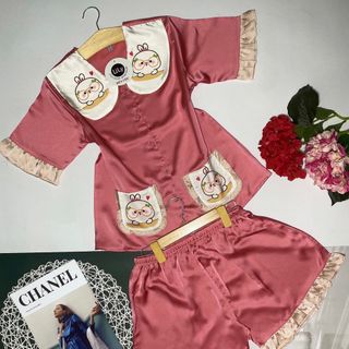 Đồ bộ pijama in 3d thỏ mắt kiếng Đùi Cộc