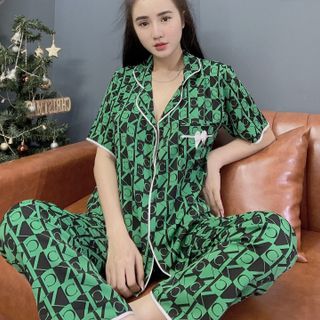 Đồ bộ pijama Man go túi nơ Dài Cộc