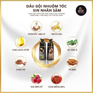 Dầu Gội phủ bạc sin hair nâu