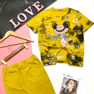 Bộ ngố áo form rộng thun cotton thời trang