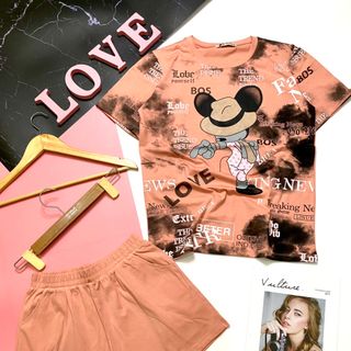 Đồ bộ đùi cotton áo form rộng thời trang