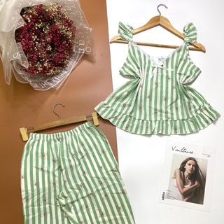 Bộ lững tay cánh tiên vải kate mịn